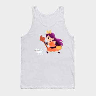 Cute little witchy and her cat Tank Top